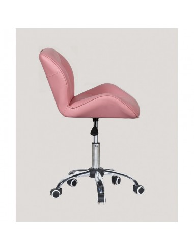 Elegant and stylish pink chairs for beauty salons and nail salons Chair on wheels Pink BFHC111K