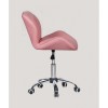 Elegant and stylish pink chairs for beauty salons and nail salons Chair on wheels Pink BFHC111K