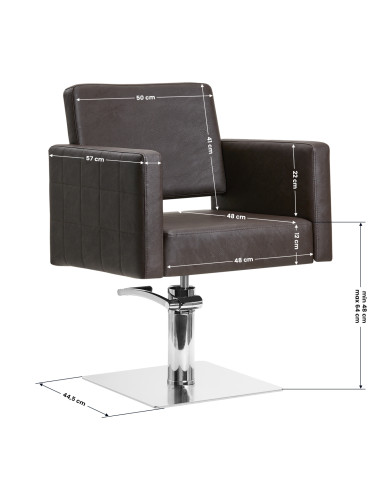 Gabbiano Ankara hairdressing chair brown