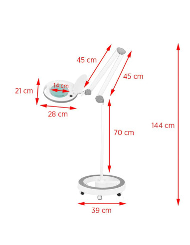 Elegante 6014 60 LED 5d LED magnifier lamp with a tripod