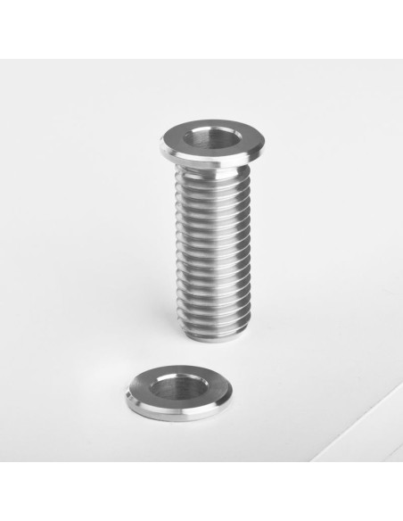 Inox tube magnifier lamp holder