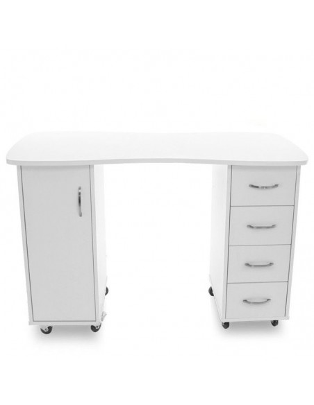 Desk 2027 bp white two cabinets