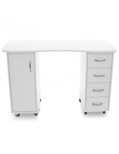 Desk 2027 bp white two cabinets