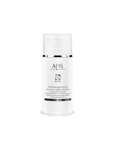 Apis detoxifying face serum with bamboo charcoal and ionized silver 100ml