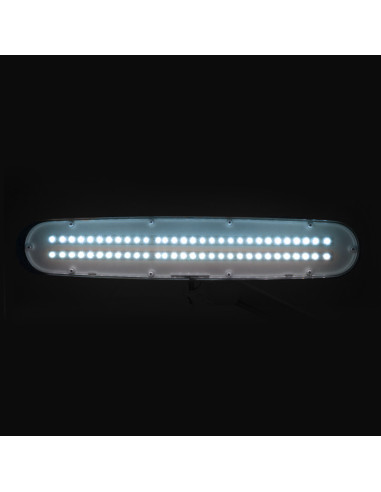 Elegant LED workshop lamp 801 l with a vice reg. white light intensity