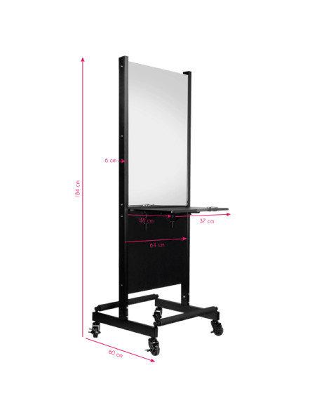 Gabbiano mobile two-sided hairdressing console ra-006