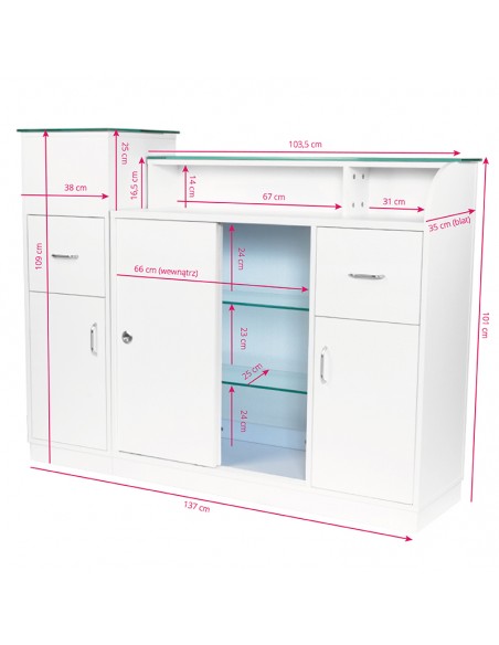 Gabbiano reception desk q-0333