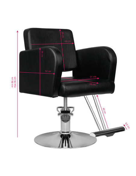 Hair system hairdressing chair hs92 black
