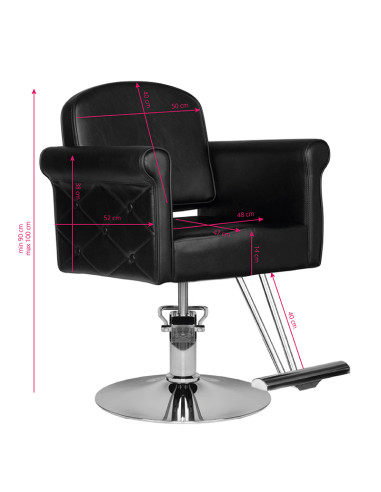 Hair system hairdressing chair hs69 black