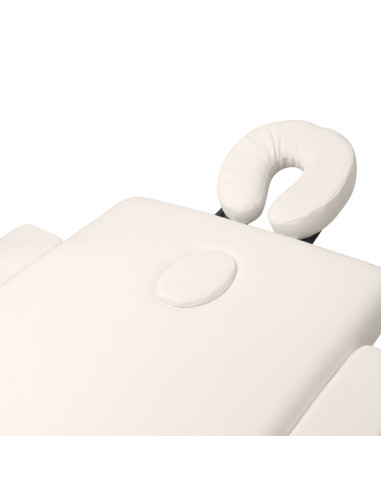 Folding massage table, aluminum comfort, 2-section cream