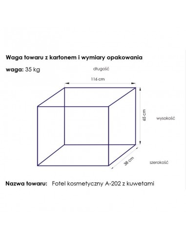 Cosmetic chair a 202 with white cuvettes