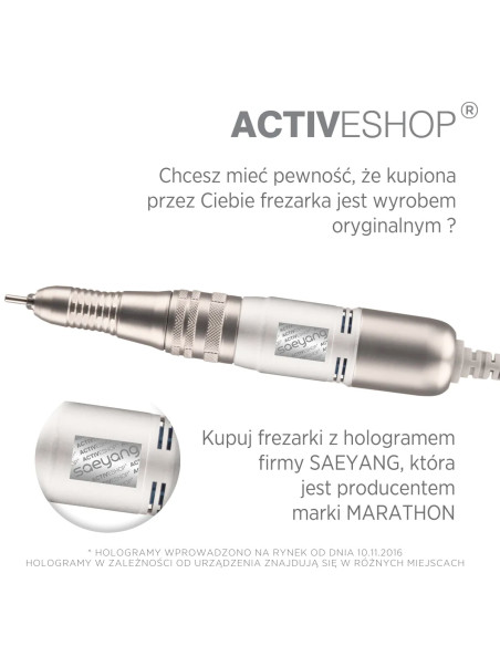 Saeyang Marathon 3 Champion Nail Drill Machine White + H200