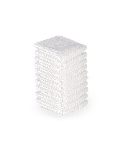 Microfiber towel 73x40cm 10pcs white