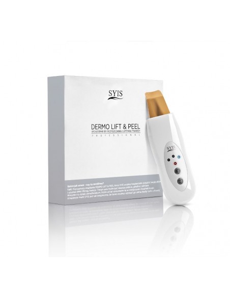 Syis device dermo lift & peel skin scrubber gold spatula
