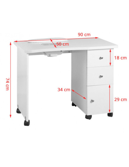 Wood desk with 011b absorber