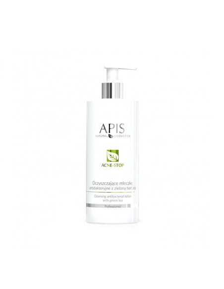 Apis acne-stop antibacterial cleansing milk. with green tea 500ml