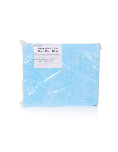 Disposable scarves-treatment washers 100 pcs soft & scrub 20x25cm