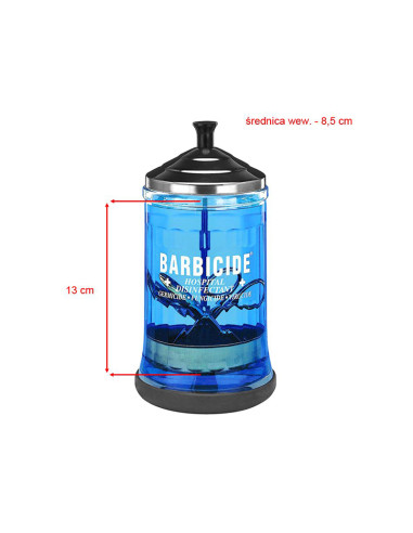 Barbicide glass container for disinfection 750ml