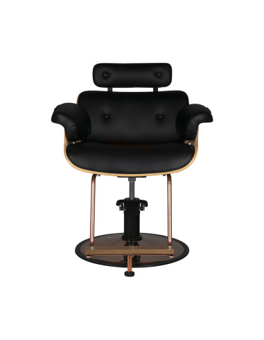 Gabbiano hairdressing chair florence black walnut