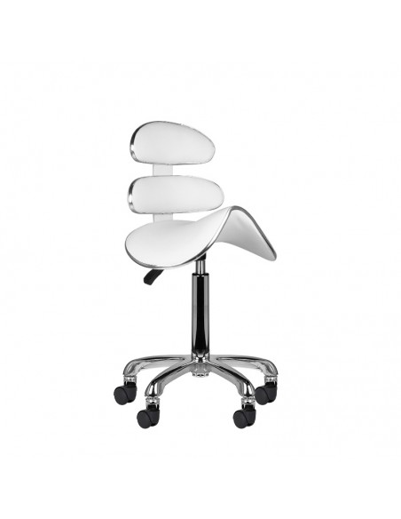 Roll speed am-880 cosmetic stool white