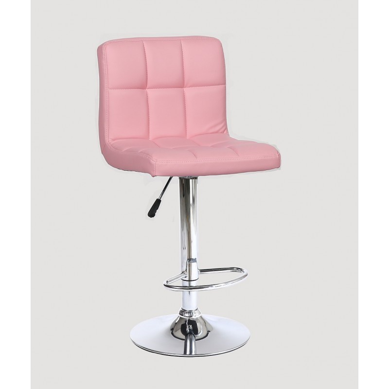 Pink High Makeup Chairs For, Pink Leather Chair And Stool
