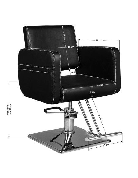 Hair system black hairdressing chair sm376