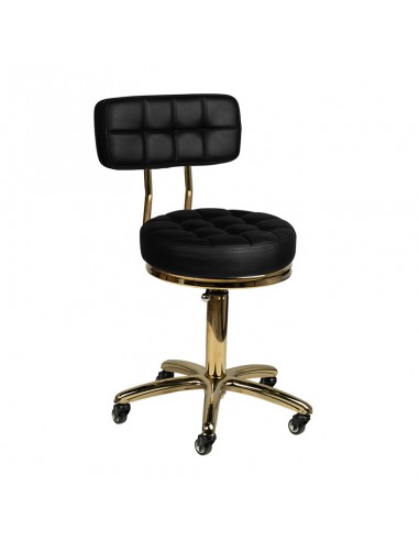 Cosmetic stool gold am-961 black