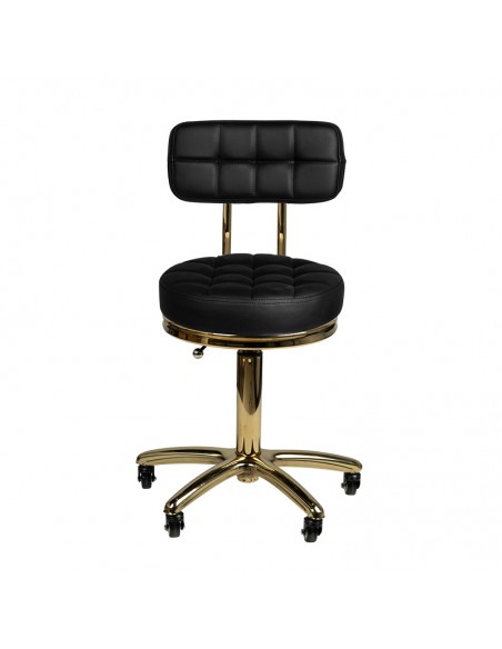 Cosmetic stool gold am-961 black