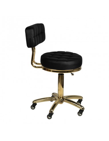 Cosmetic stool gold am-961 black