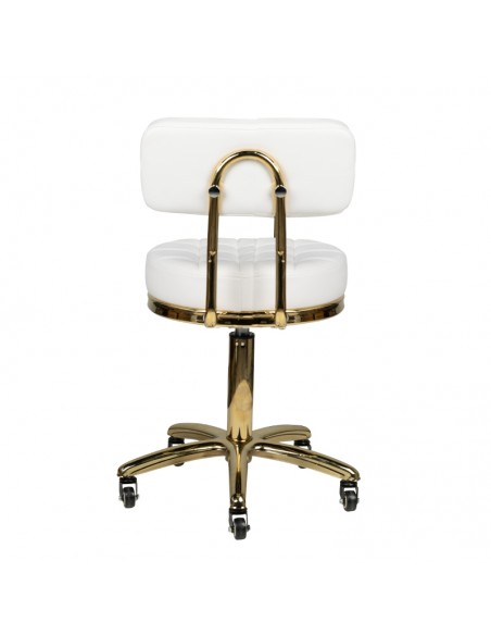 Cosmetic stool gold am-961 white