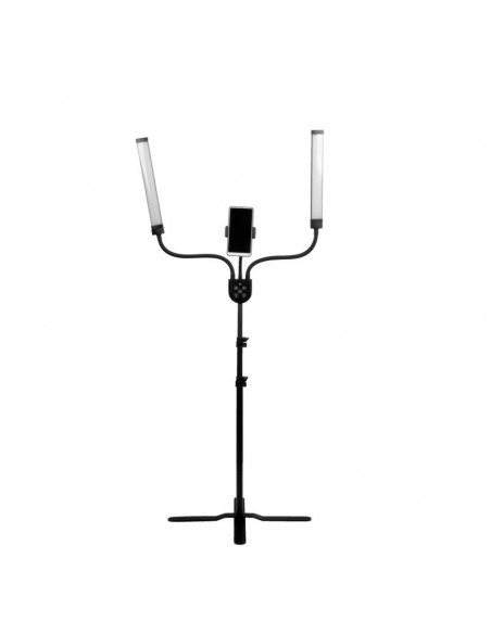 LED lamp for eyelashes and makeup polluks iv type msp-mj-02 black with a remote control
