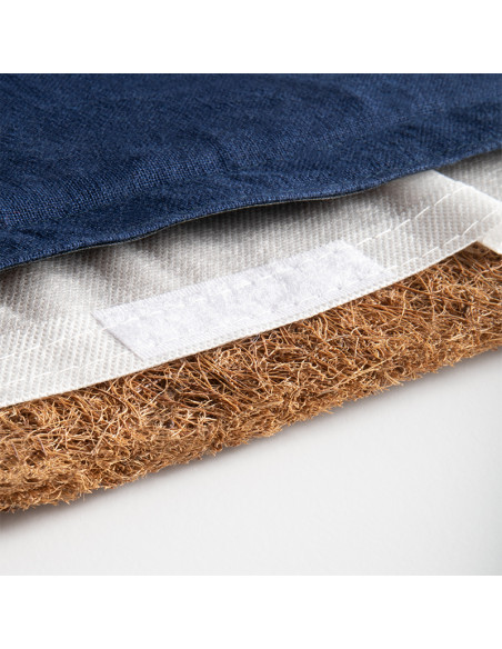 Activfizjo premium natural navy blue acupressure mat with a pillow