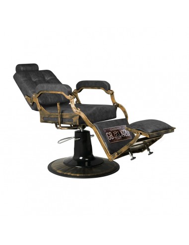 Gabbiano Barber Chair Boss HD Old Leather black