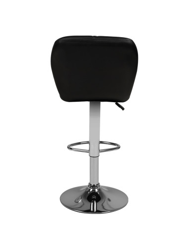Bar stool m06 quilted adjustable black