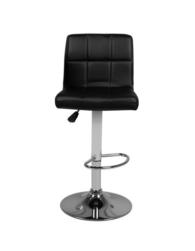 Bar stool m06 quilted adjustable black