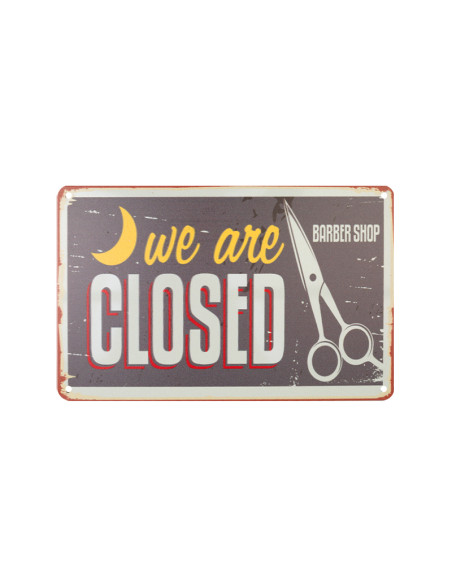 Decorative plaque barber b008