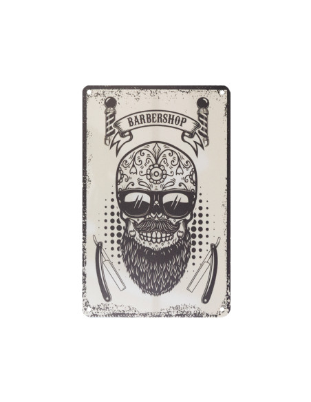 Decorative plaque barber b068