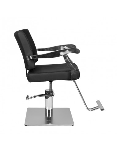 Gabbiano black lyon hairdressing chair