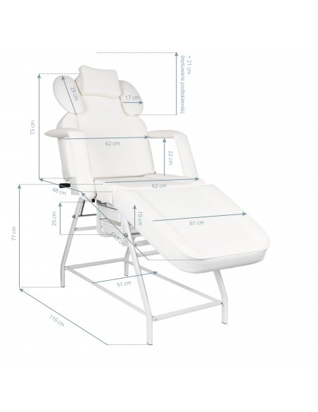 Ivette eyelash treatment chair gray
