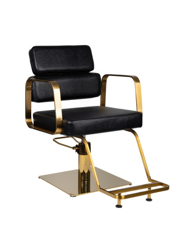 Gabbiano Black Hydraulic Chair porto gold