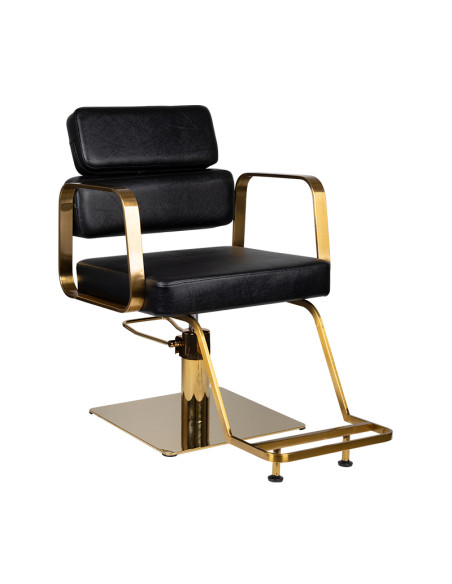 Gabbiano Black Hydraulic Chair porto gold