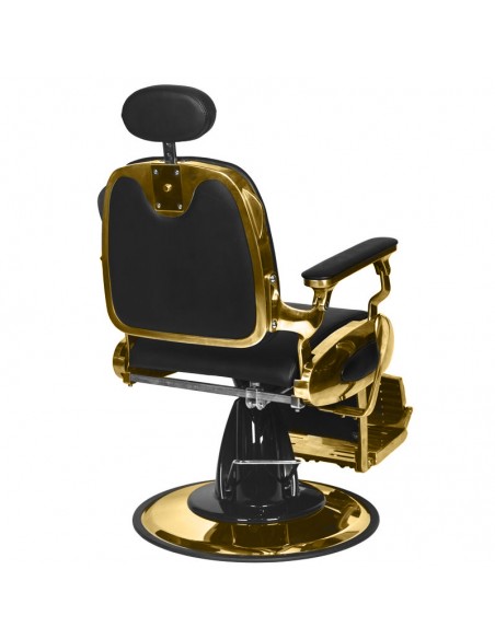 Gabbiano Barber Chair Grancesco black and gold