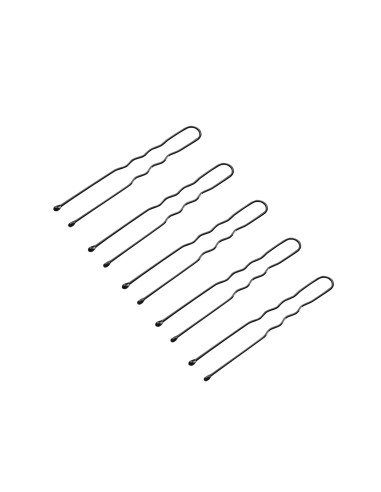 Hairdressing buns for hair e-65 300 pcs 5 cm black