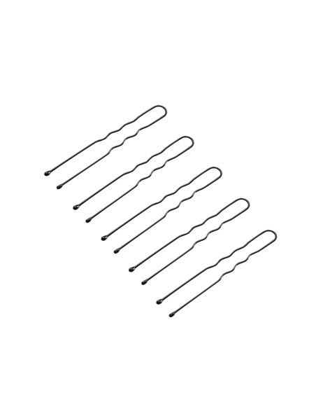 Hairdressing buns for hair e-65 300 pcs 5 cm black