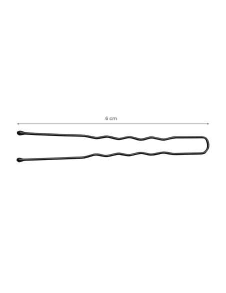 Hairdressing buns for hair e-65 300 pieces 6 cm black
