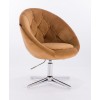 Carmel colour velour chairs for sale. Hroove Salon Chair - Carmel BFHR8516