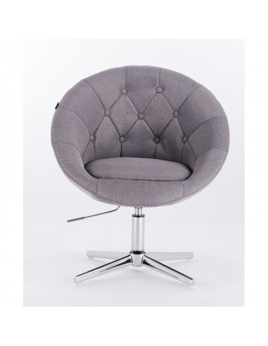 light grey salon chairs. Hroove Salon Chair - Cream BFHR8516