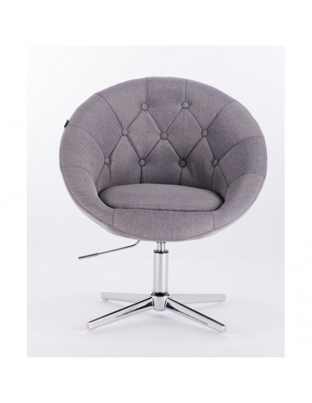 light grey salon chairs. Hroove Salon Chair - Cream BFHR8516