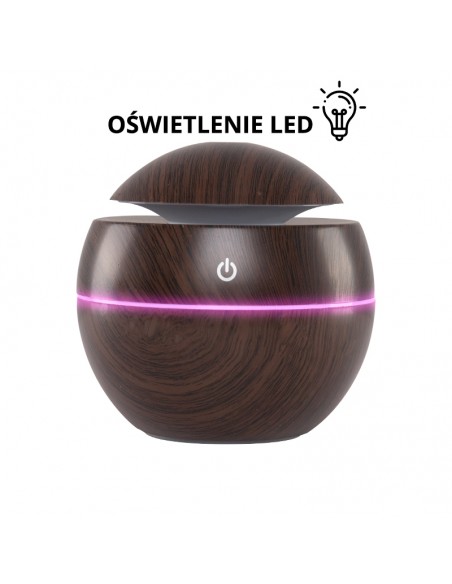 Aroma diffuser air humidifier spa 16 dark wood 130ml