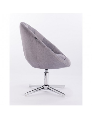 light grey salon chairs. Hroove Salon Chair - Cream BFHR8516